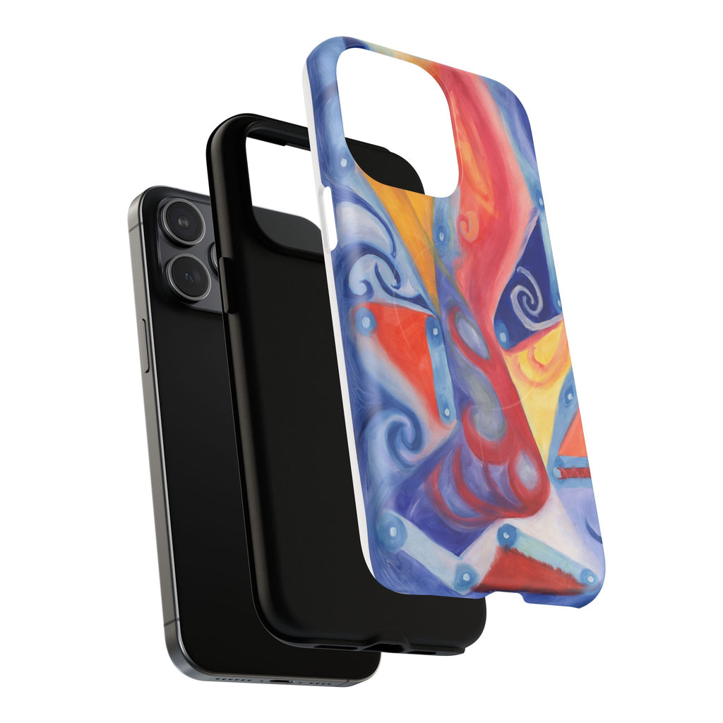 Abstract Colorwave Tough Magnetic Phone Case — Vibrant Swirl iPhone Cover