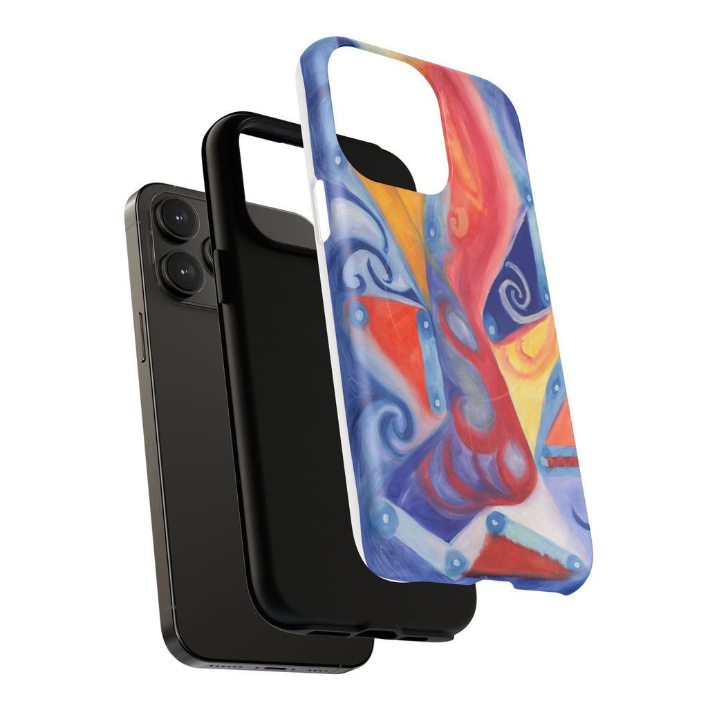 Abstract Colorwave Tough Magnetic Phone Case — Vibrant Swirl iPhone Cover