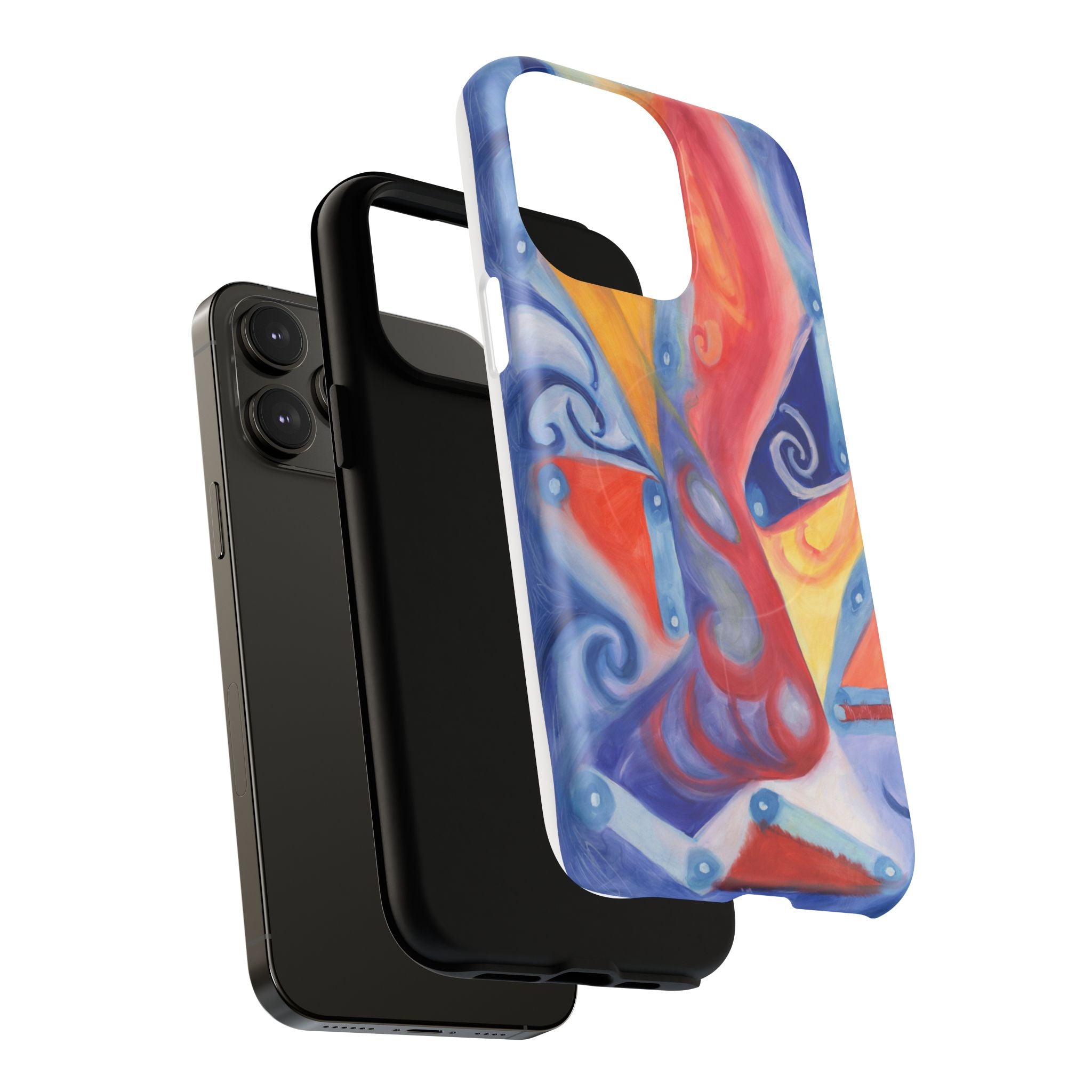Abstract Colorwave Tough Magnetic Phone Case — Vibrant Swirl iPhone Cover