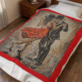 Romantic Tango Couple Velveteen Plush Blanket