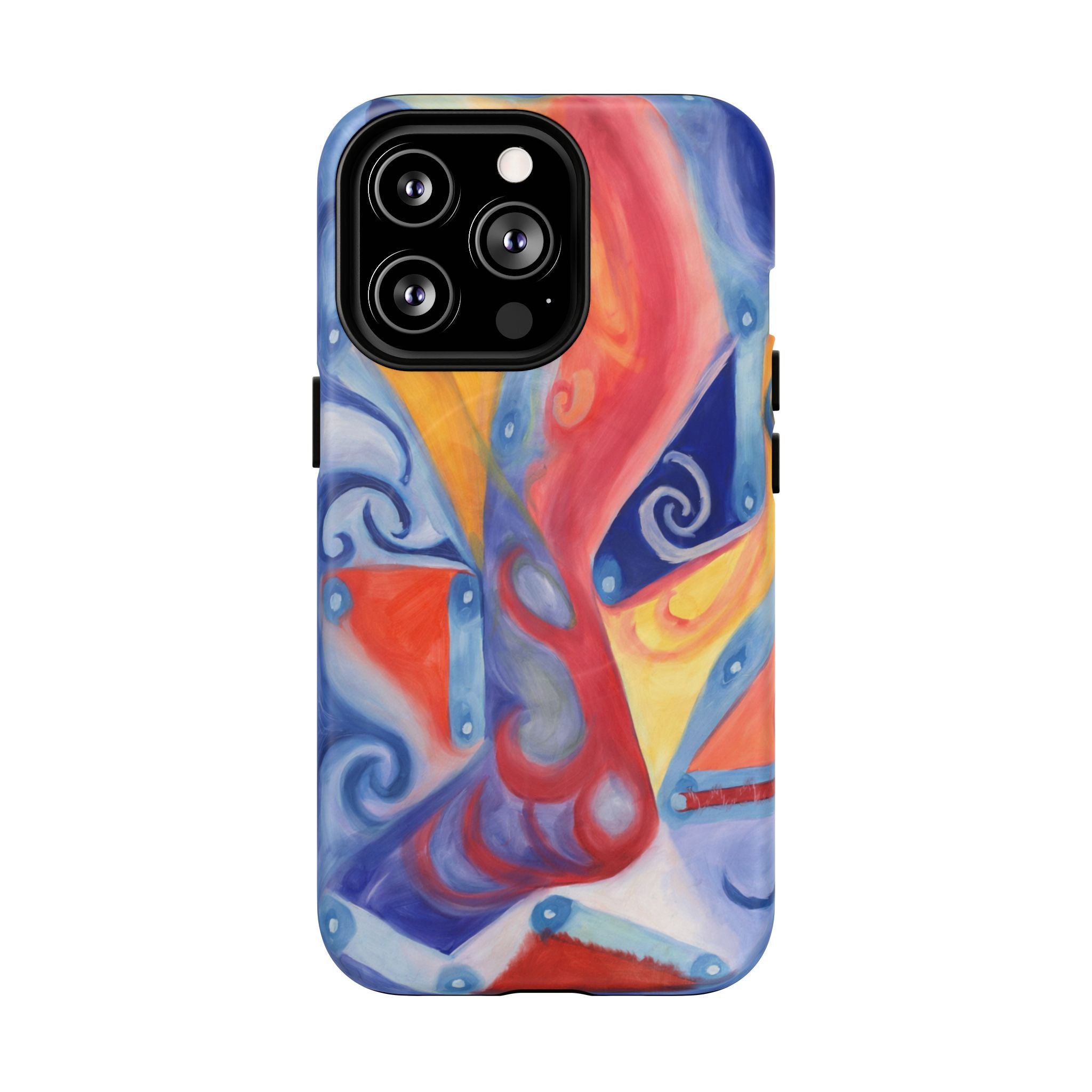 Abstract Colorwave Tough Magnetic Phone Case — Vibrant Swirl iPhone Cover